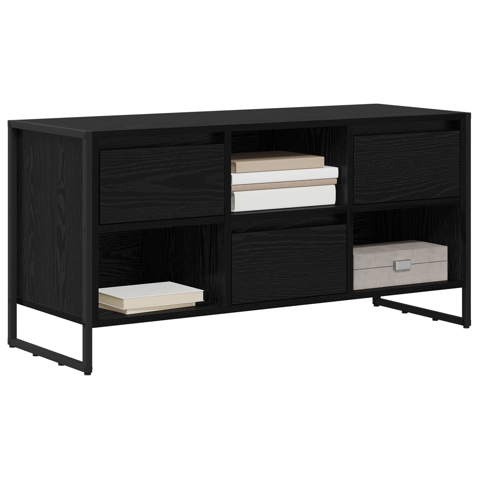 TV ormar Crni hrast 100 x 36 x 49,5 cm Konstruirano drvo