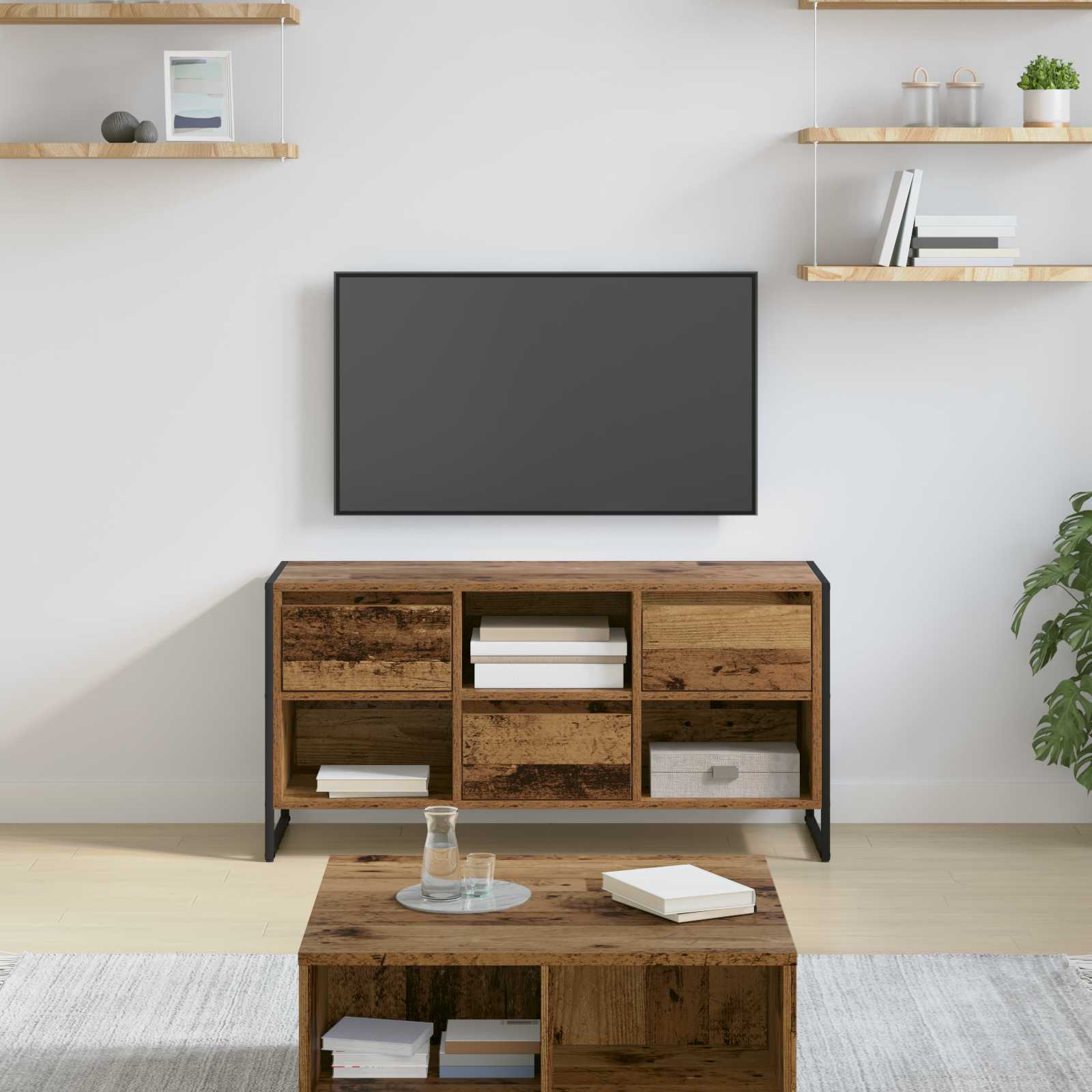 TV ormar Staro drvo 100 x 36 x 49,5 cm Konstruirano drvo