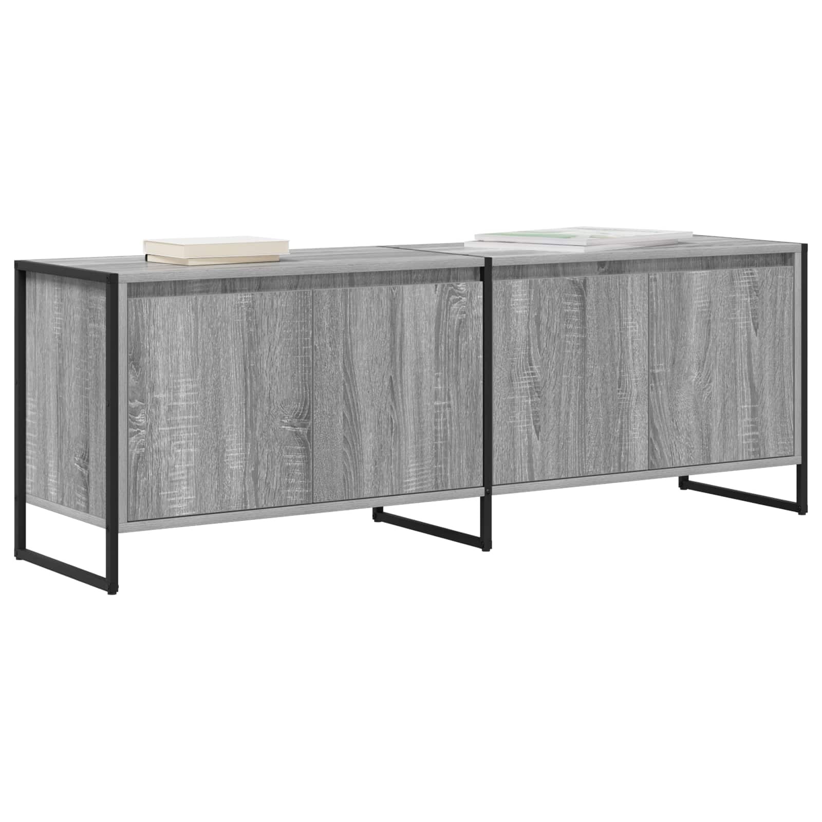 TV ormar Siva Sonoma 140 x 36 x 49.5 cm Konstruirano drvo