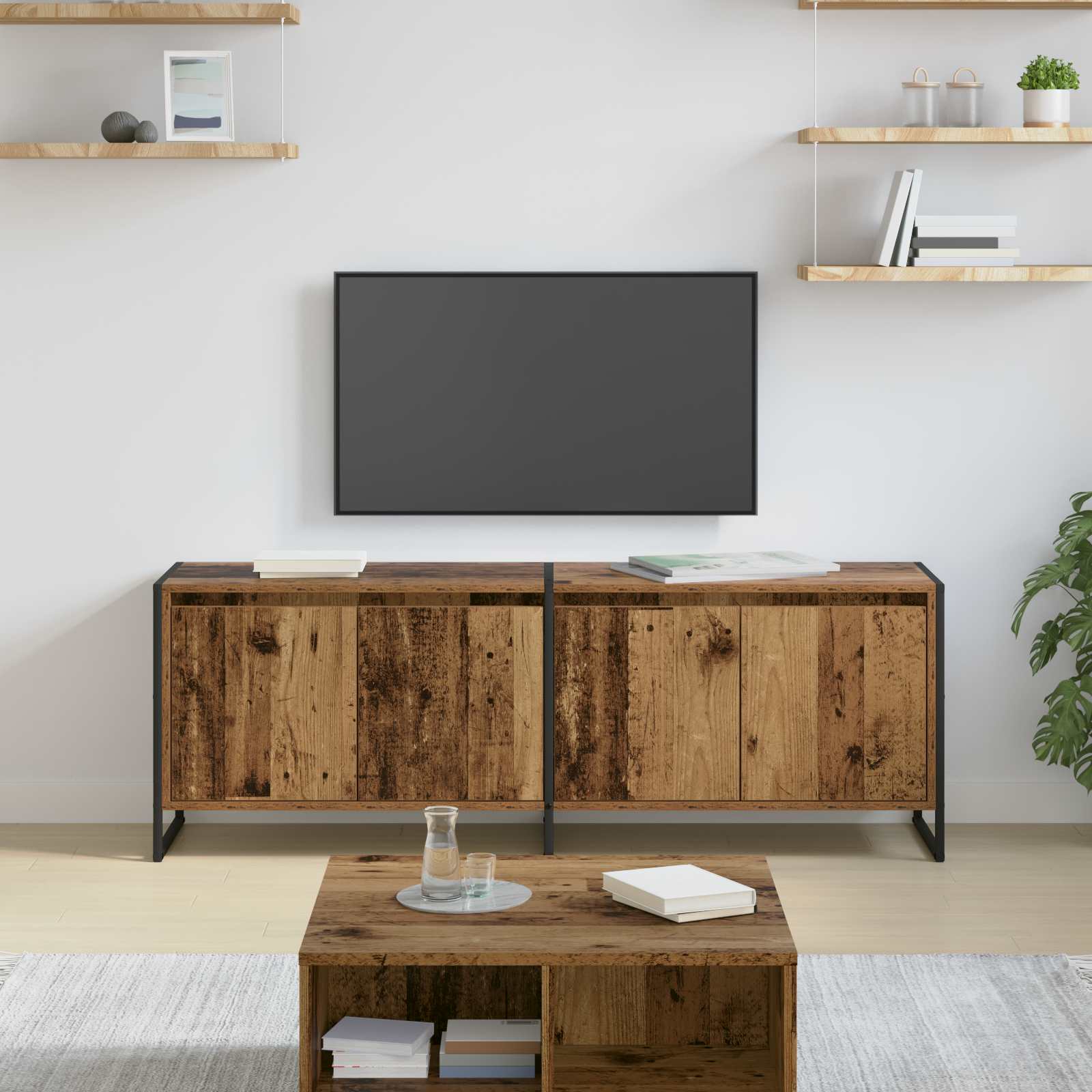 TV ormar Staro drvo 140 x 36 x 49.5 cm Konstruirano drvo