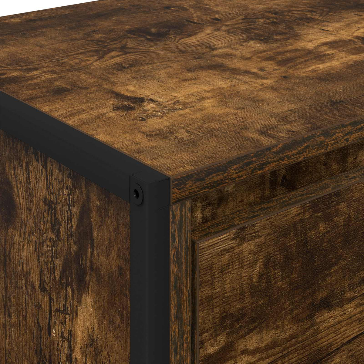 Kreveta Dimni hrast 42 x 36 x 75.5 cm Konstruirano drvo