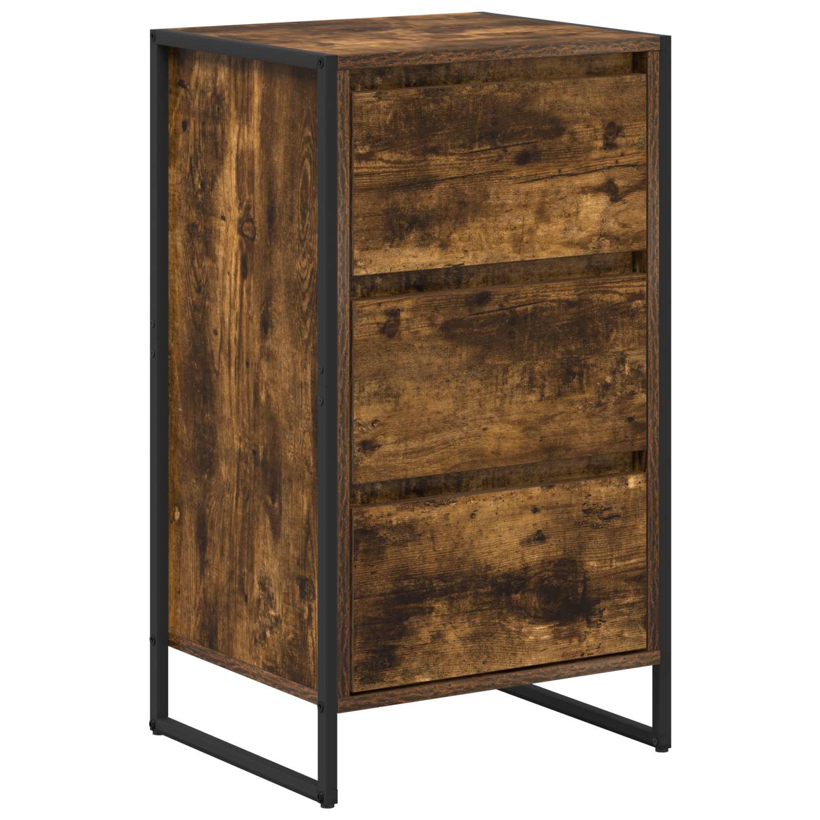 Kreveta Dimni hrast 42 x 36 x 75.5 cm Konstruirano drvo