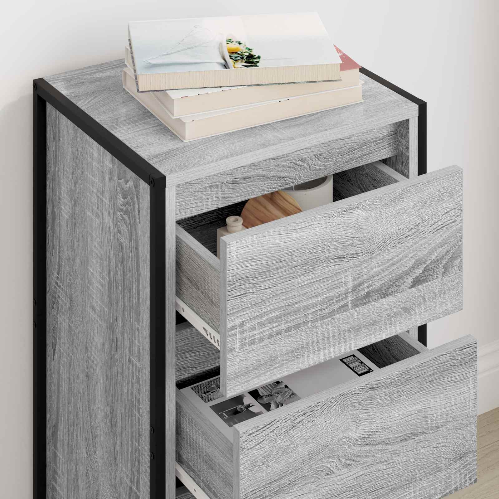 Kreveta Siva Sonoma 42 x 36 x 75.5 cm Konstruirano drvo