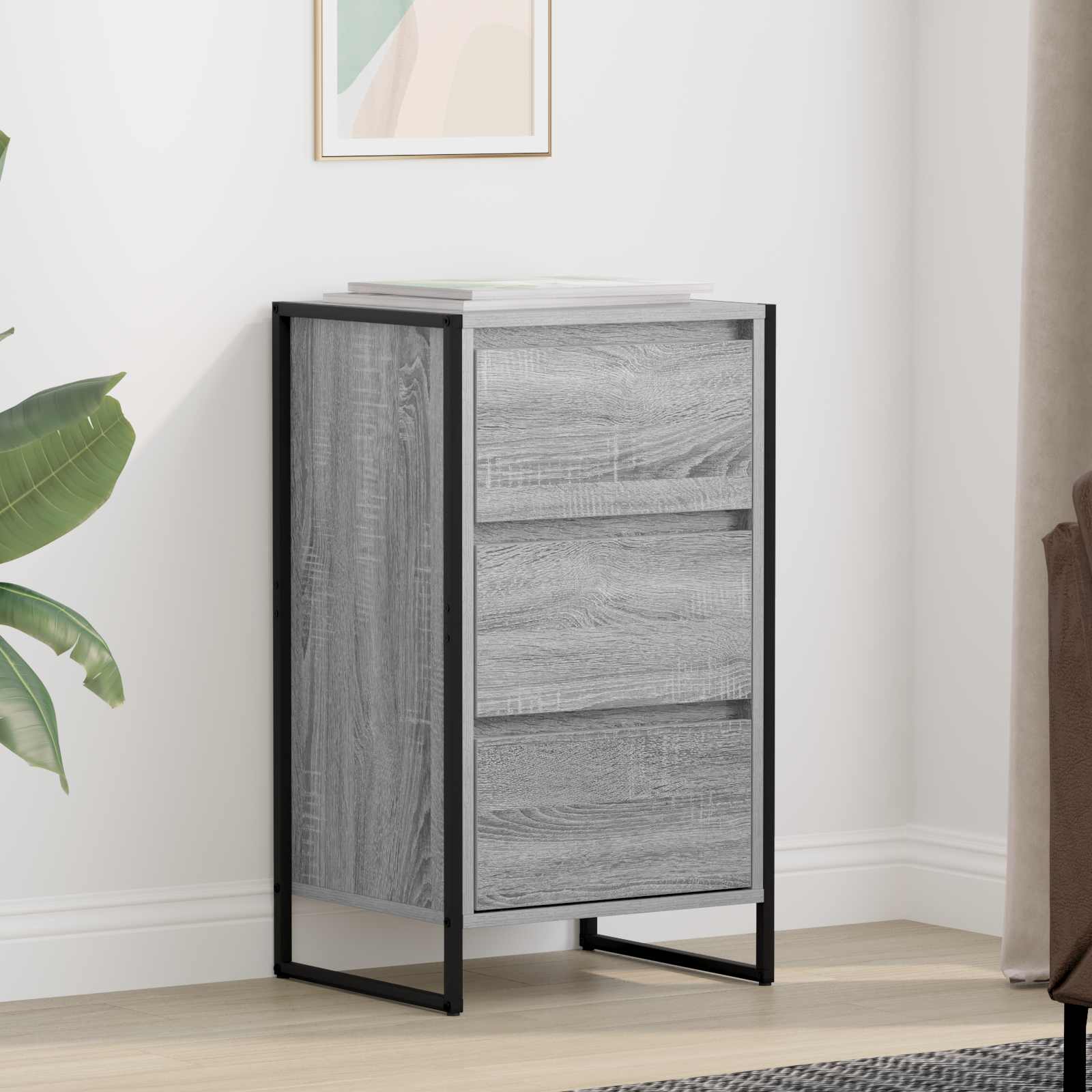 Kreveta Siva Sonoma 42 x 36 x 75.5 cm Konstruirano drvo