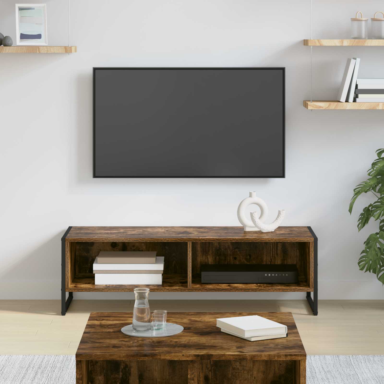 TV ormar Dimni hrast 100 x 36.5 x 30.5 cm Konstruirano drvo