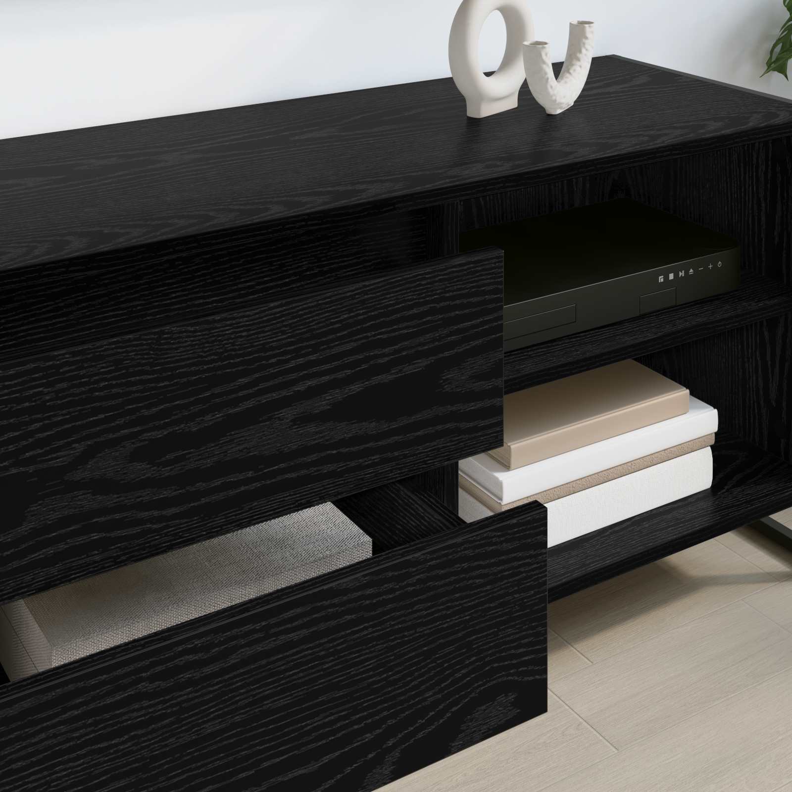 TV ormar Crni hrast 100 x 36 x 49,5 cm Konstruirano drvo