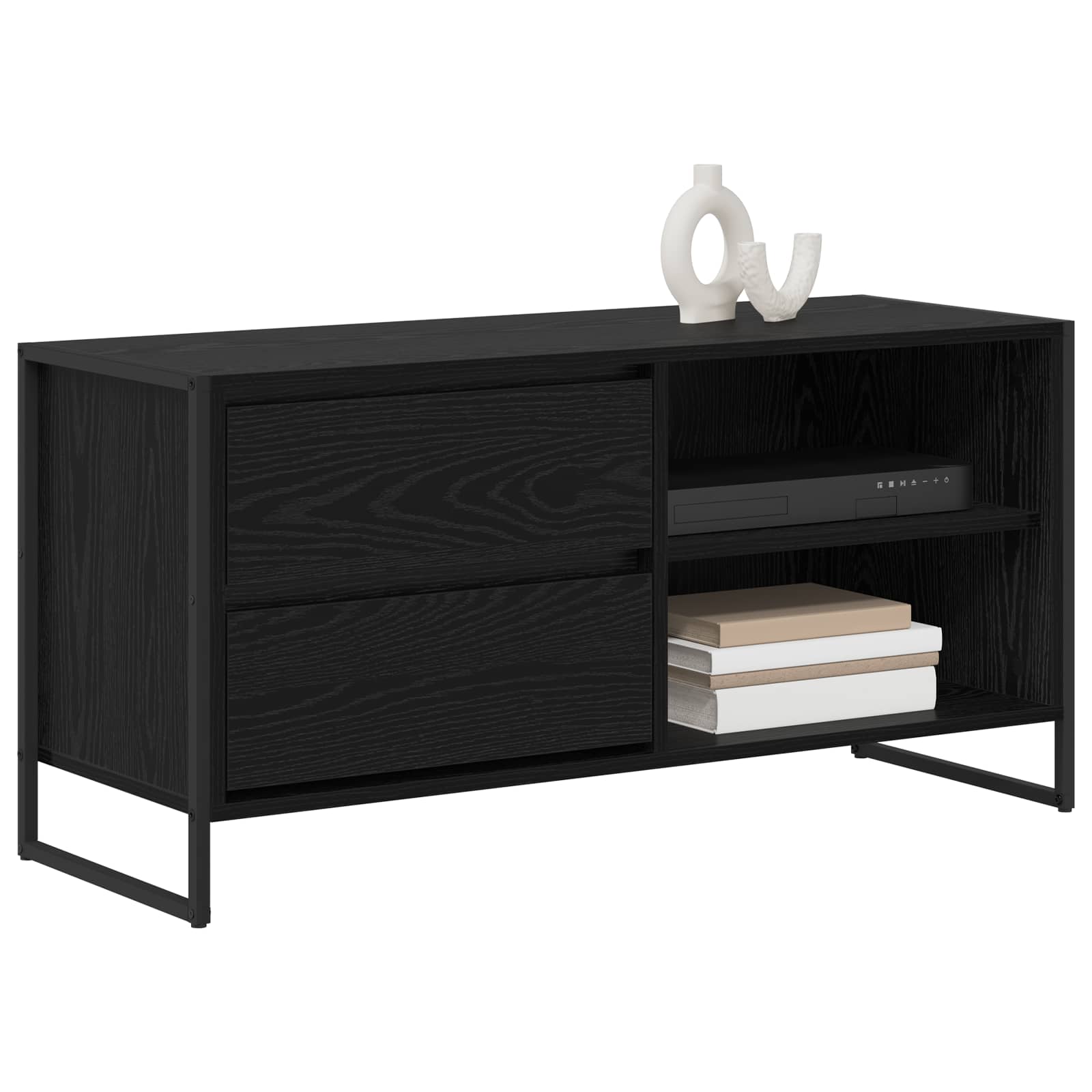 TV ormar Crni hrast 100 x 36 x 49,5 cm Konstruirano drvo