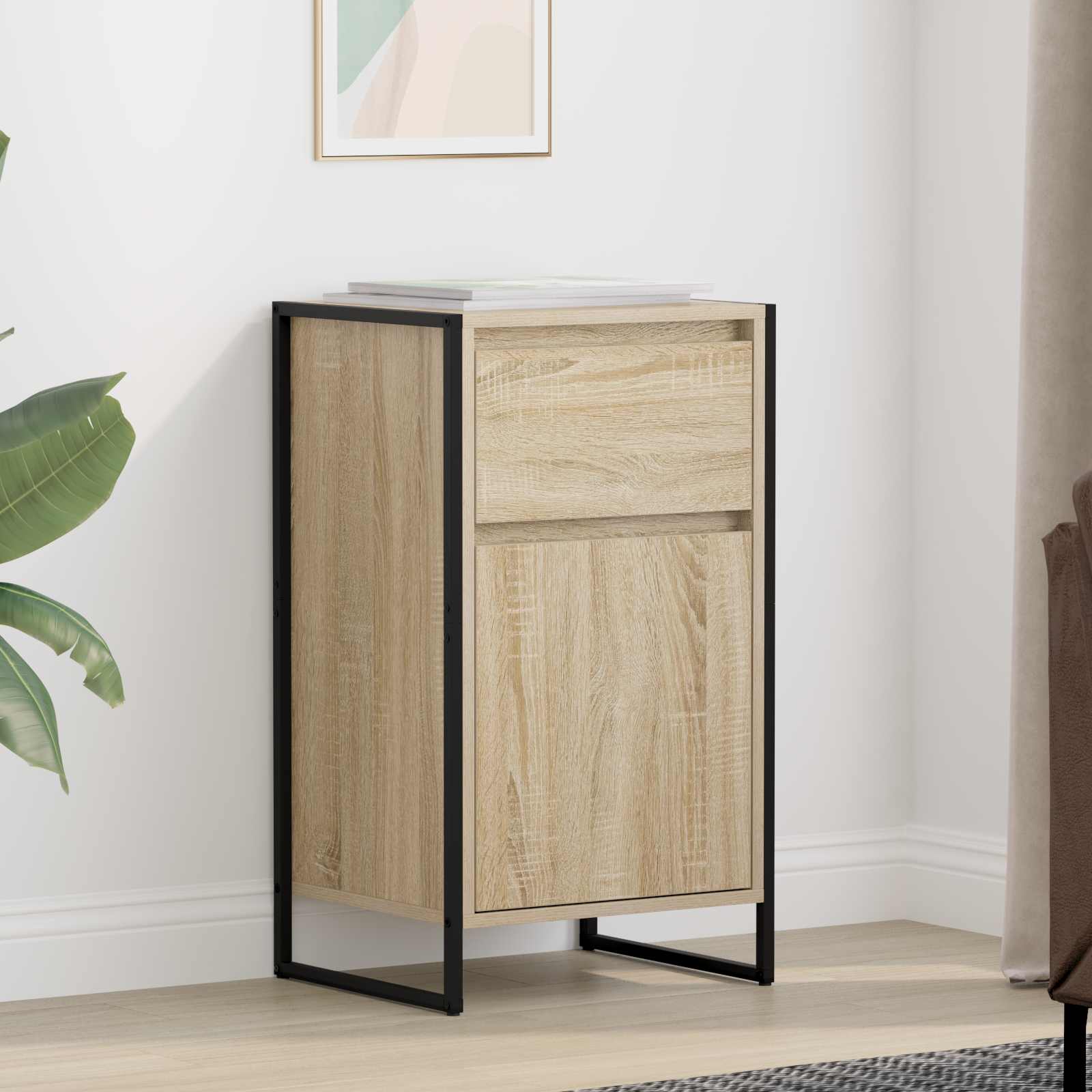 Kreveta s ladicama Sonoma 43 x 36 x 75,5 cm Konstruirano drvo