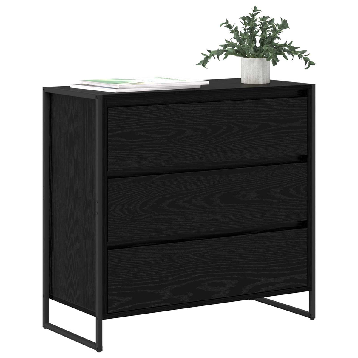 Kreveta Crni hrast 79 x 36 x 75.5 cm Konstruirano drvo