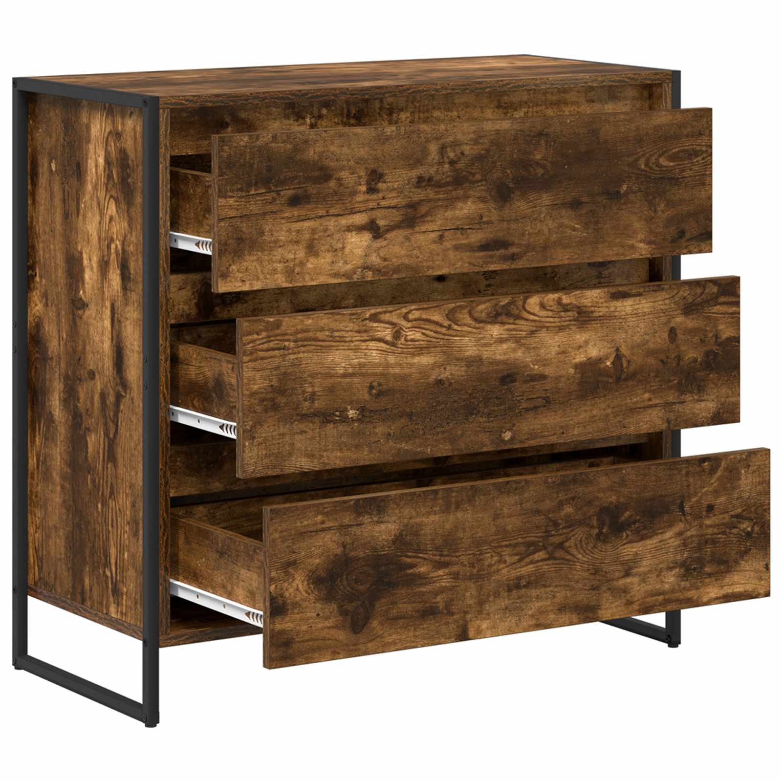 Kreveta Dimni hrast 79 x 36 x 75.5 cm Konstruirano drvo