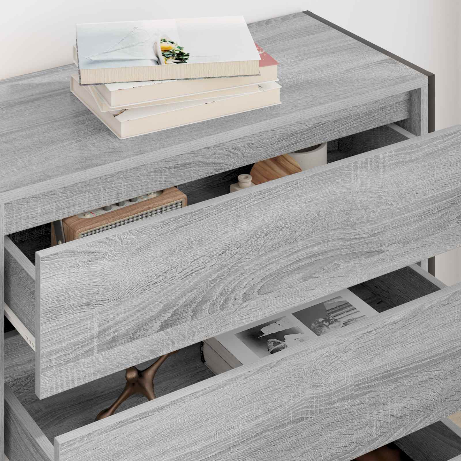 Kreveta Siva Sonoma 79 x 36 x 75.5 cm Konstruirano drvo