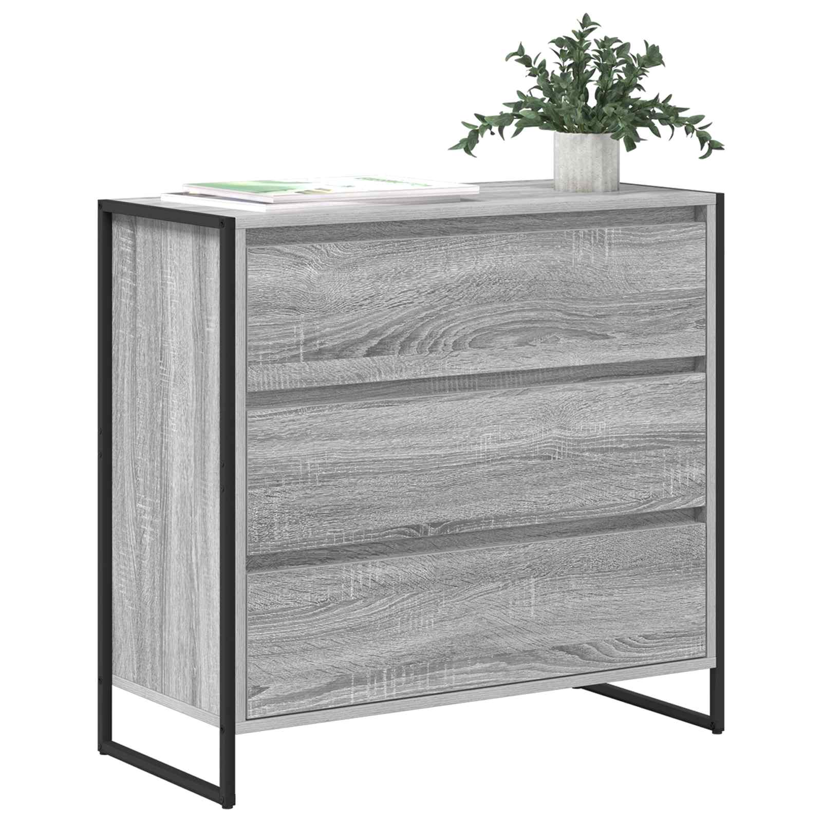 Kreveta Siva Sonoma 79 x 36 x 75.5 cm Konstruirano drvo