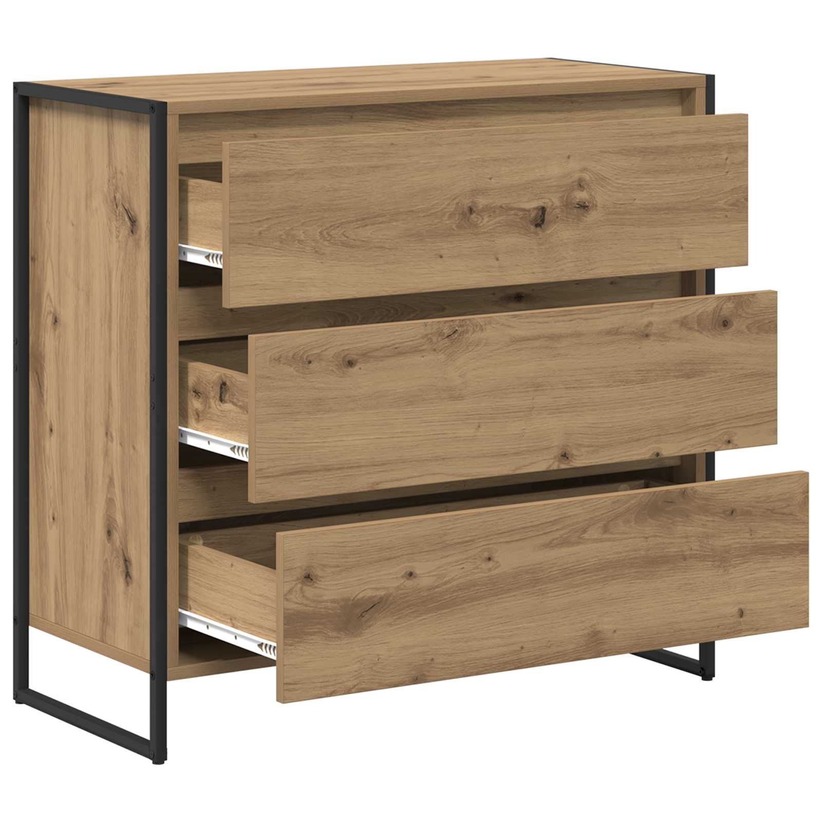 Kreveta s ladicama Umjetnička hrastovina 79 x 36 x 75.5 cm