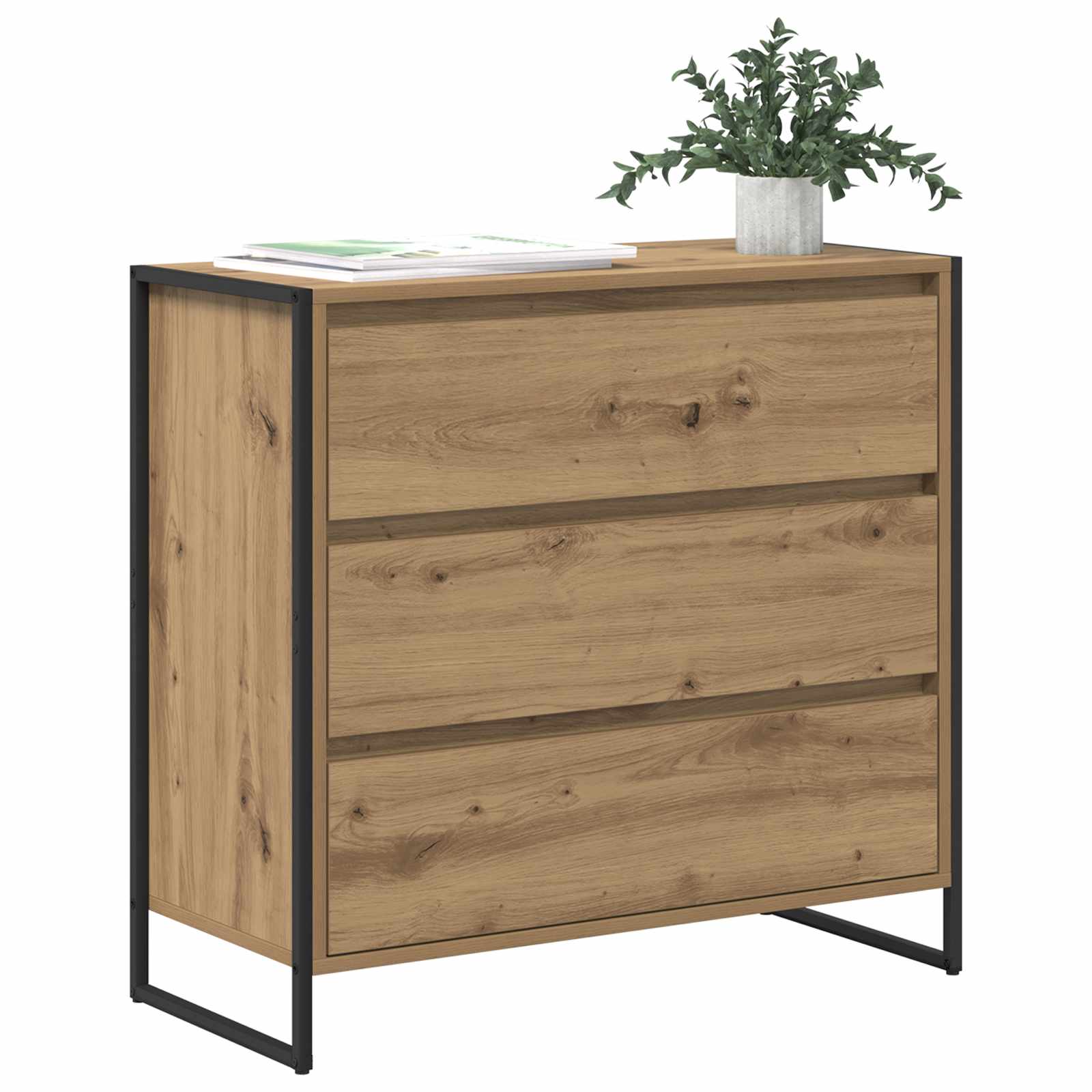Kreveta s ladicama Umjetnička hrastovina 79 x 36 x 75.5 cm