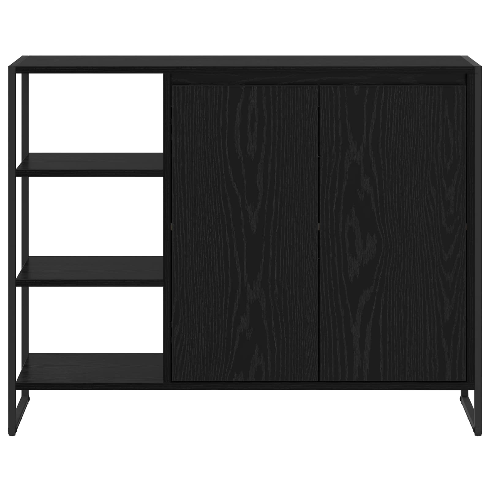 Pomoćni ormarić Crni hrast 96.5 x 30 x 75 cm Konstruirano drvo