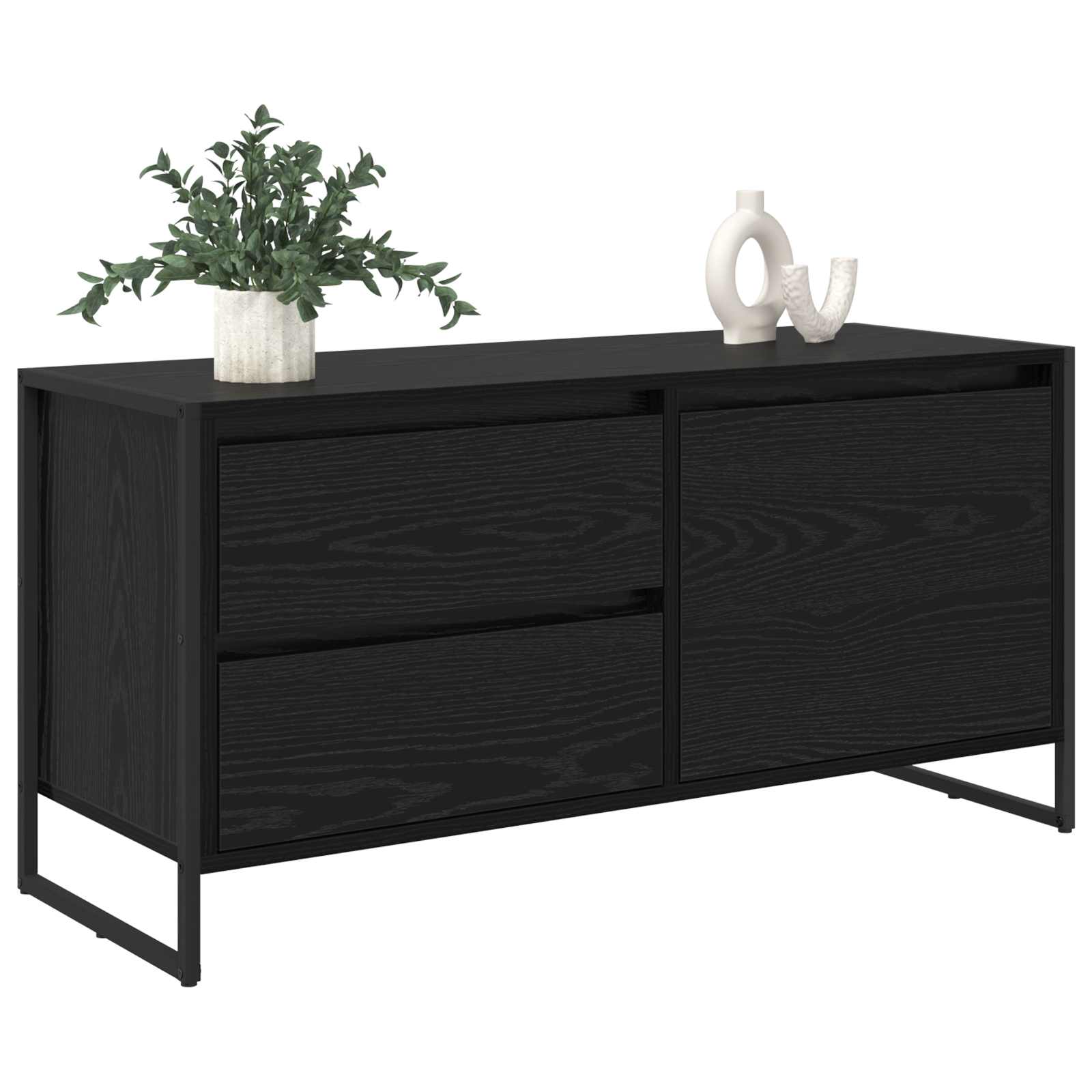 TV ormar Crni hrast 100 x 36 x 49.5 cm Konstruirano drvo
