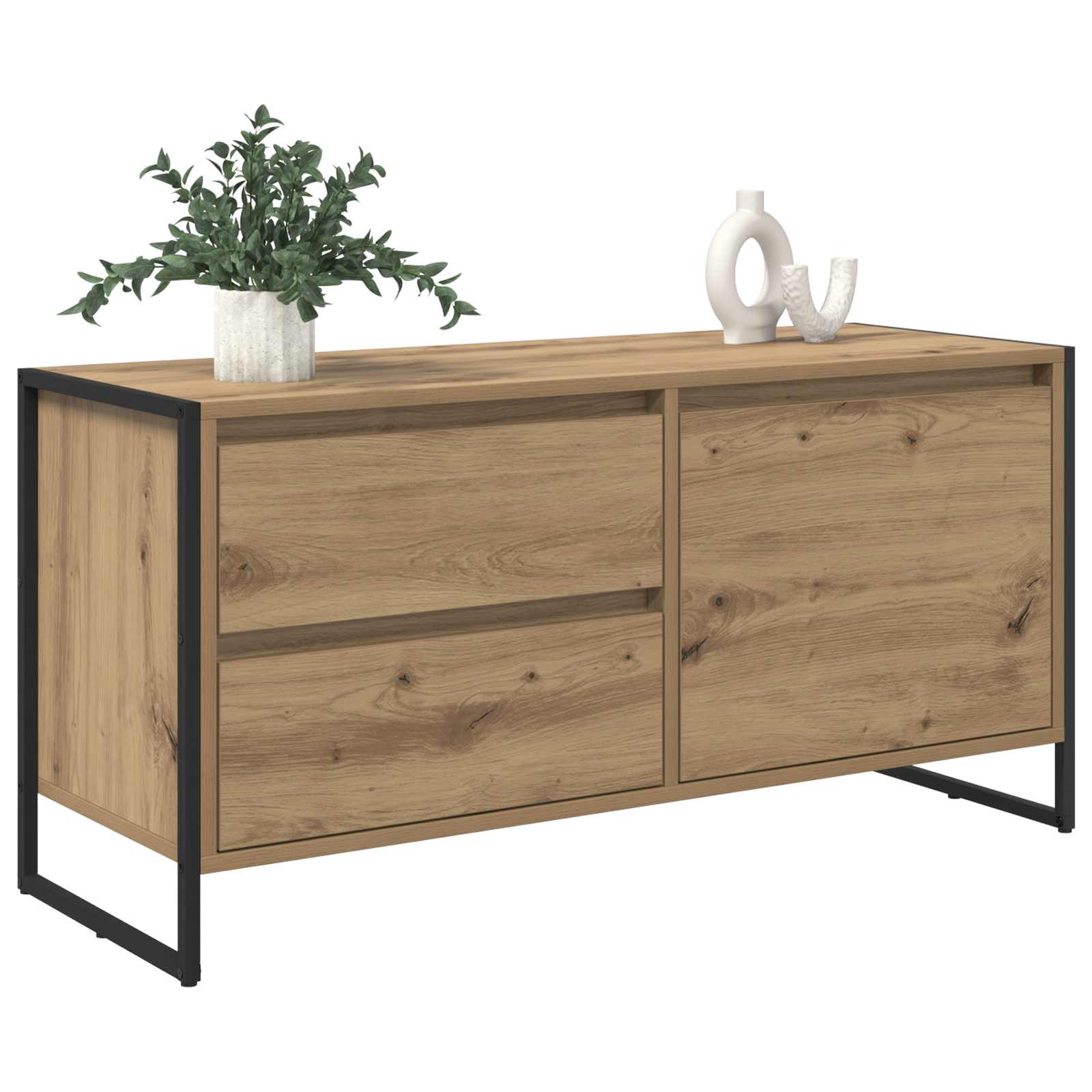 TV ormar s ladicama Umjetnička hrastovina 100 x 36 x 49.5 cm