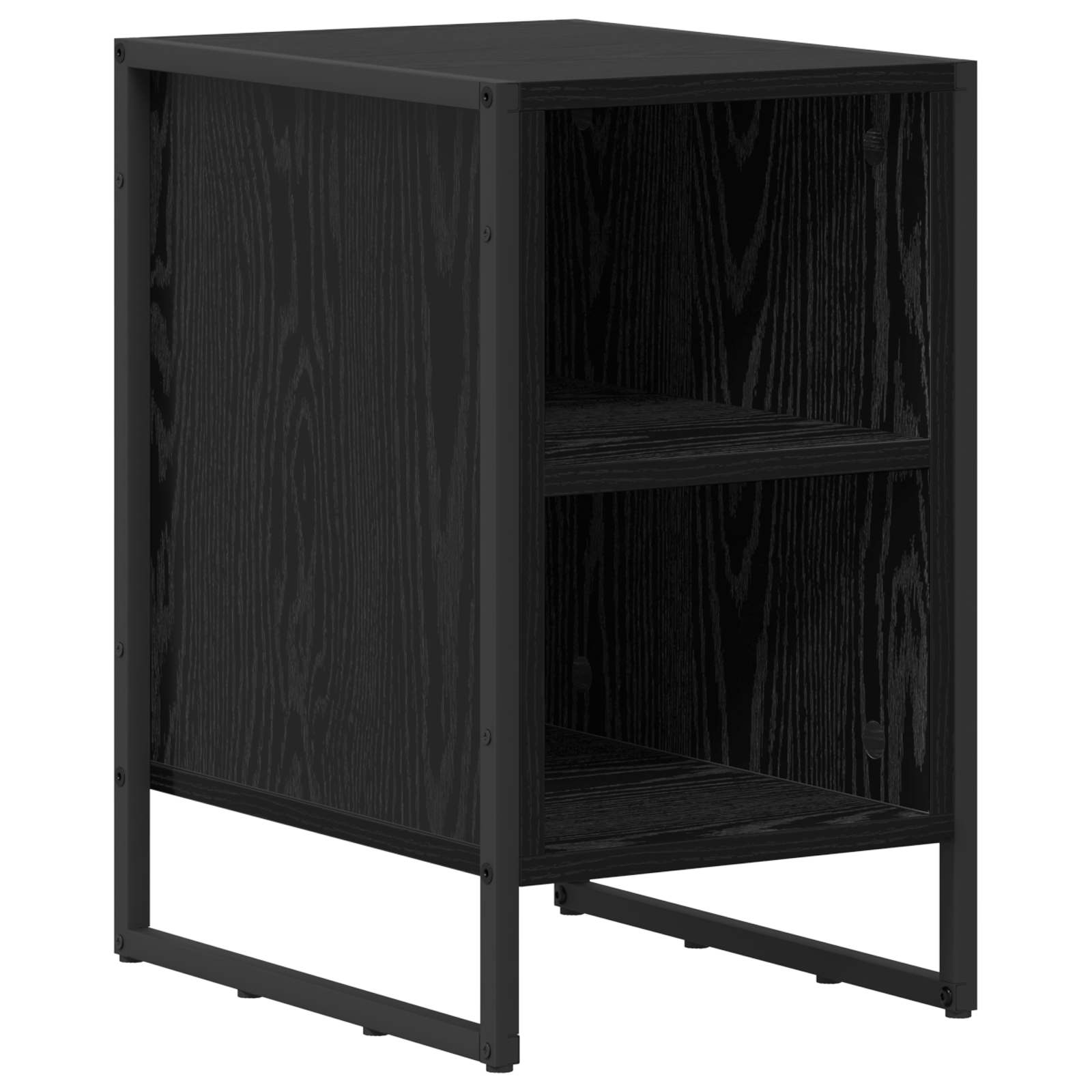 Noćni ormarić 2 pcs Crni hrast 39.5 x 30 x 50 cm