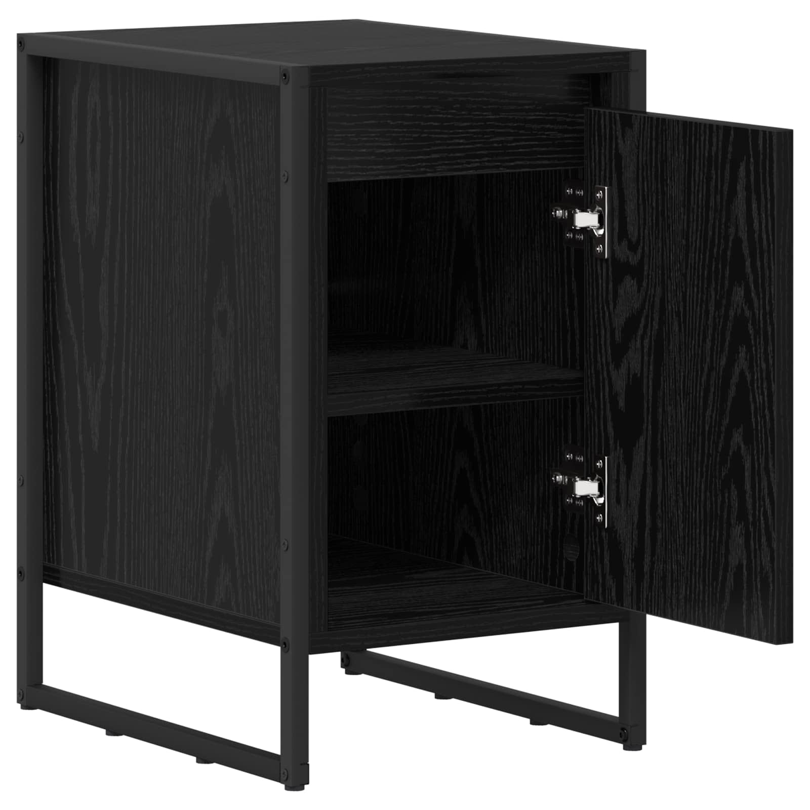 Noćni ormarić 2 pcs Crni hrast 39,5 x 30 x 50 cm