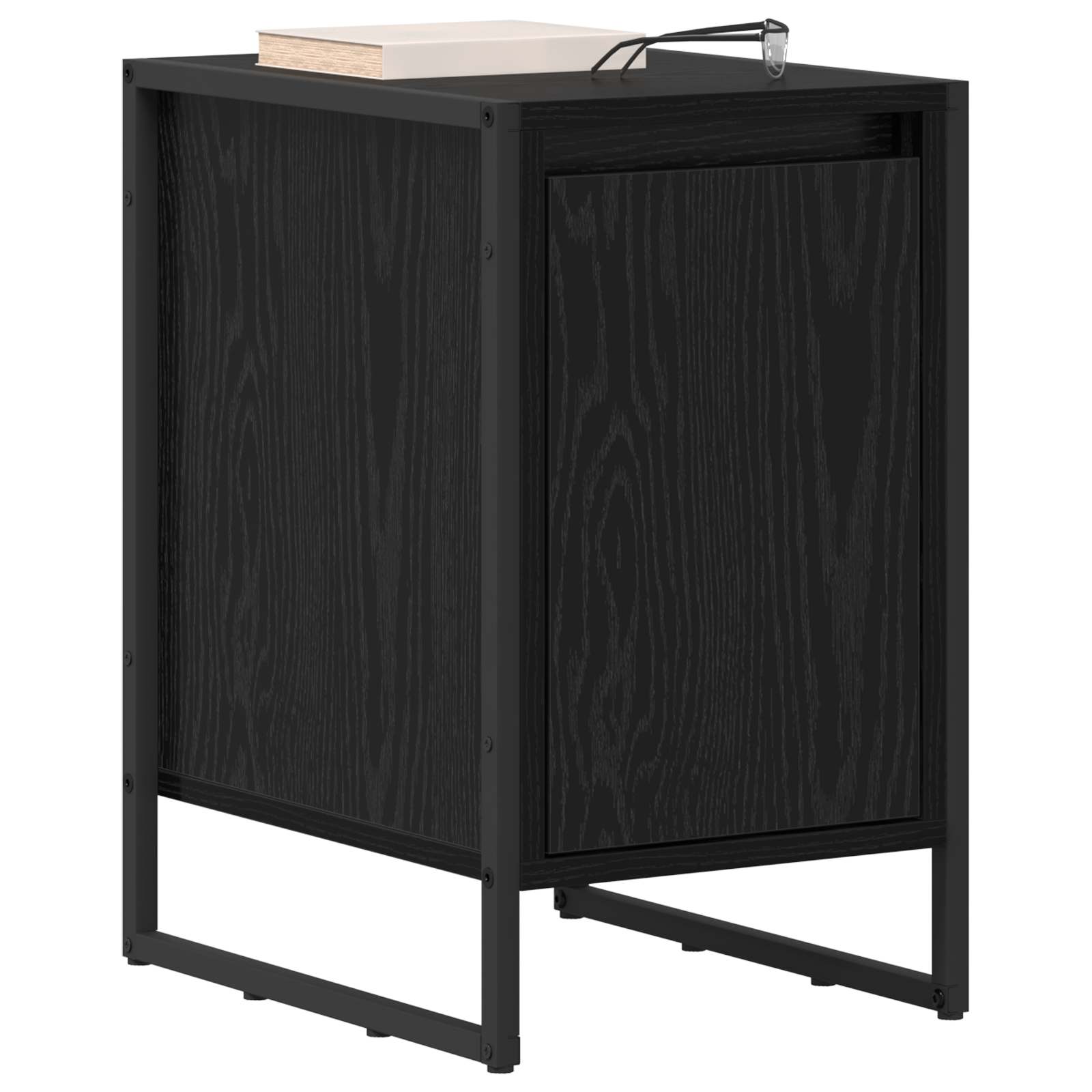Noćni ormarić 2 pcs Crni hrast 39,5 x 30 x 50 cm
