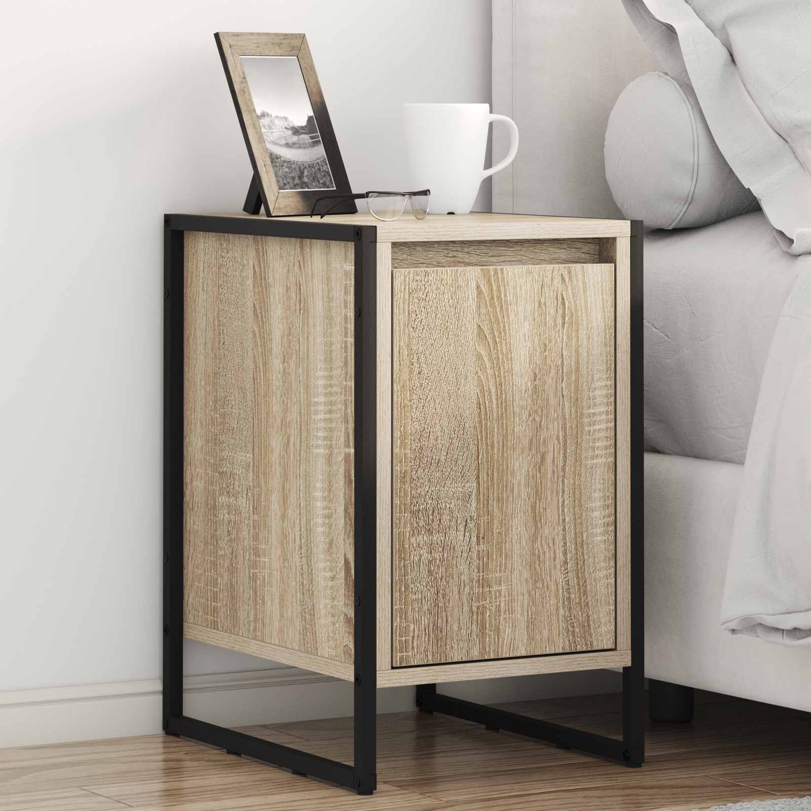 Noćni ormarić 2 pcs Sonoma 39,5 x 30 x 50 cm Konstruirano drvo