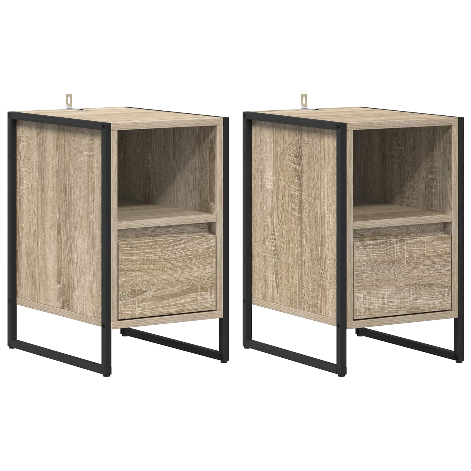 Noćni ormarić 2 pcs Sonoma 39,5 x 30 x 50 cm Konstruirano drvo