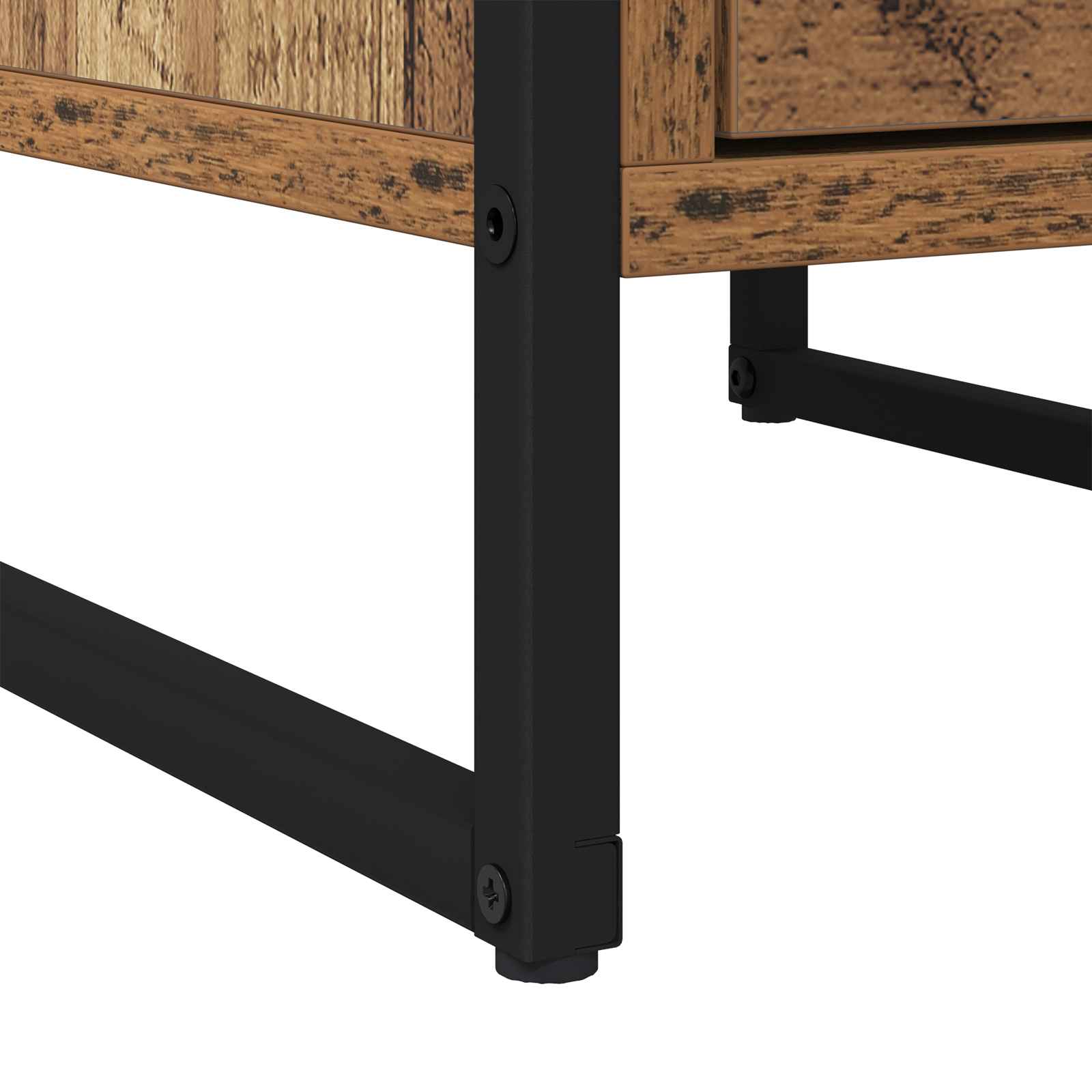 Noćni ormarić s ladicama 2 pcs Staro drvo 39,5 x 30 x 50 cm