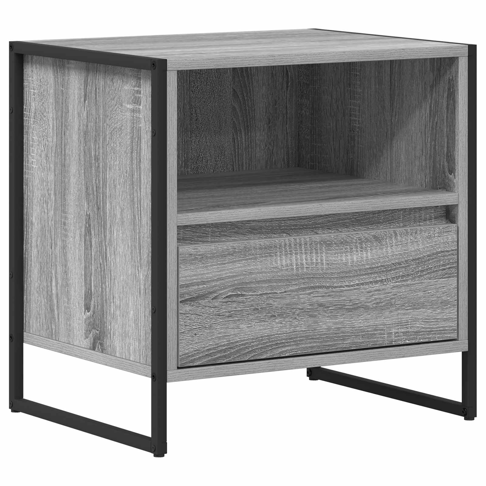 Noćni ormarić s ladicama 2 pcs Siva Sonoma 50 x 39,5 x 50 cm