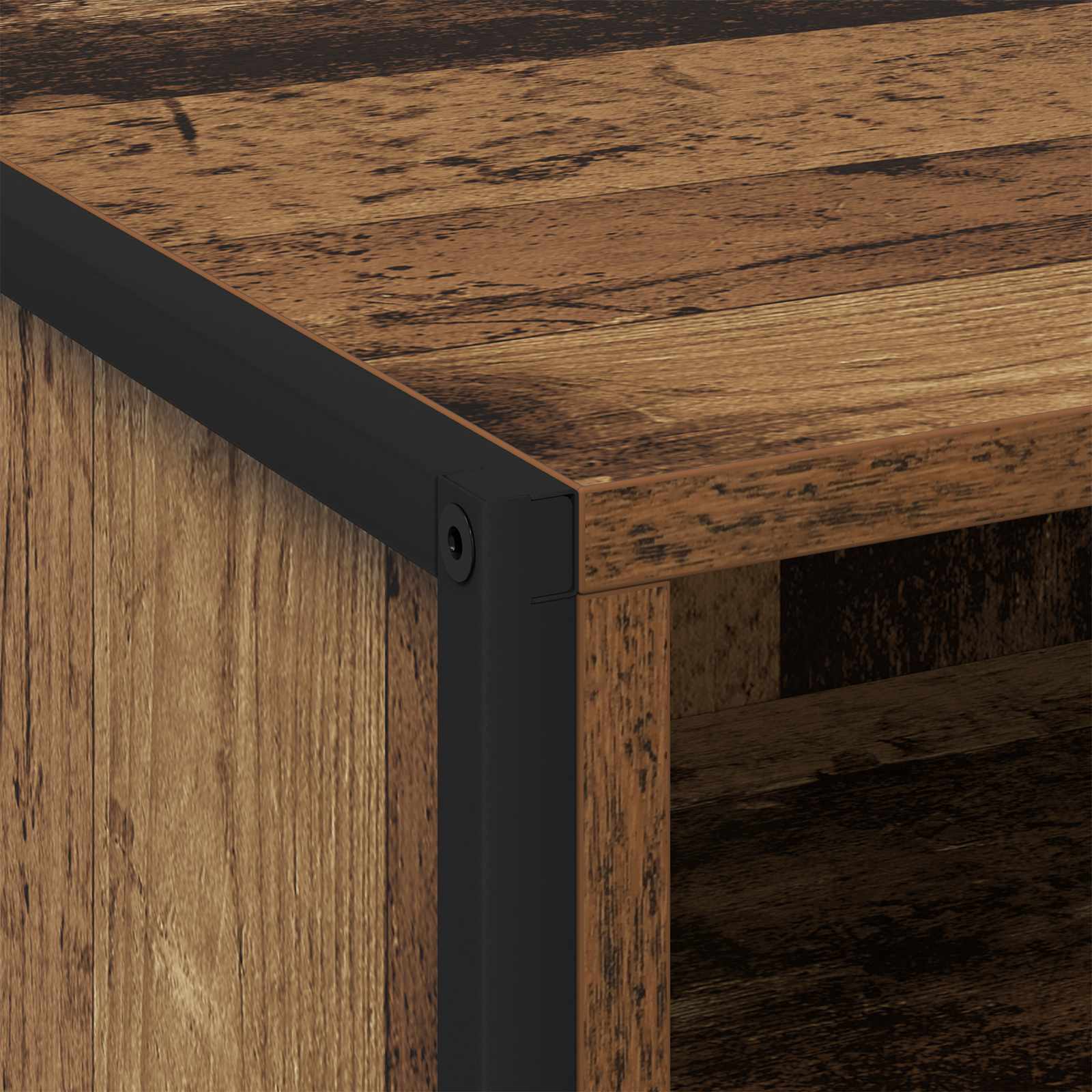 Noćni ormarić s ladicama 2 pcs Staro drvo 50 x 39,5 x 50 cm