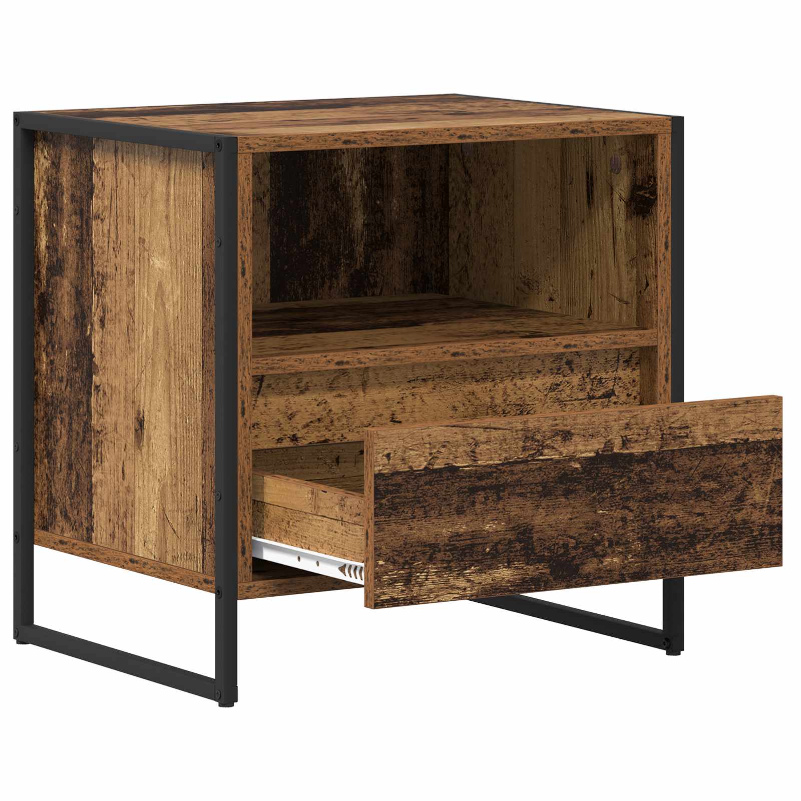 Noćni ormarić s ladicama 2 pcs Staro drvo 50 x 39,5 x 50 cm