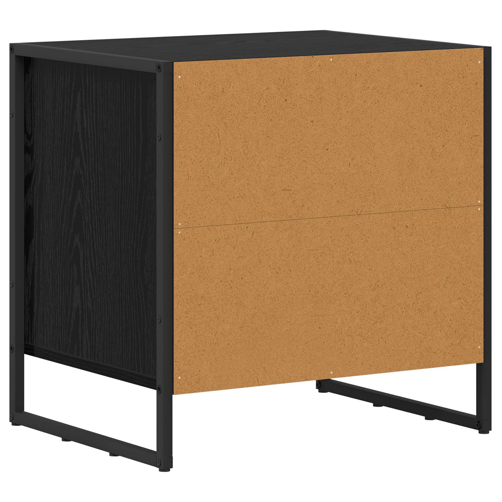 Noćni ormarić s ladicama 2 pcs Crni hrast 50 x 39.5 x 50 cm