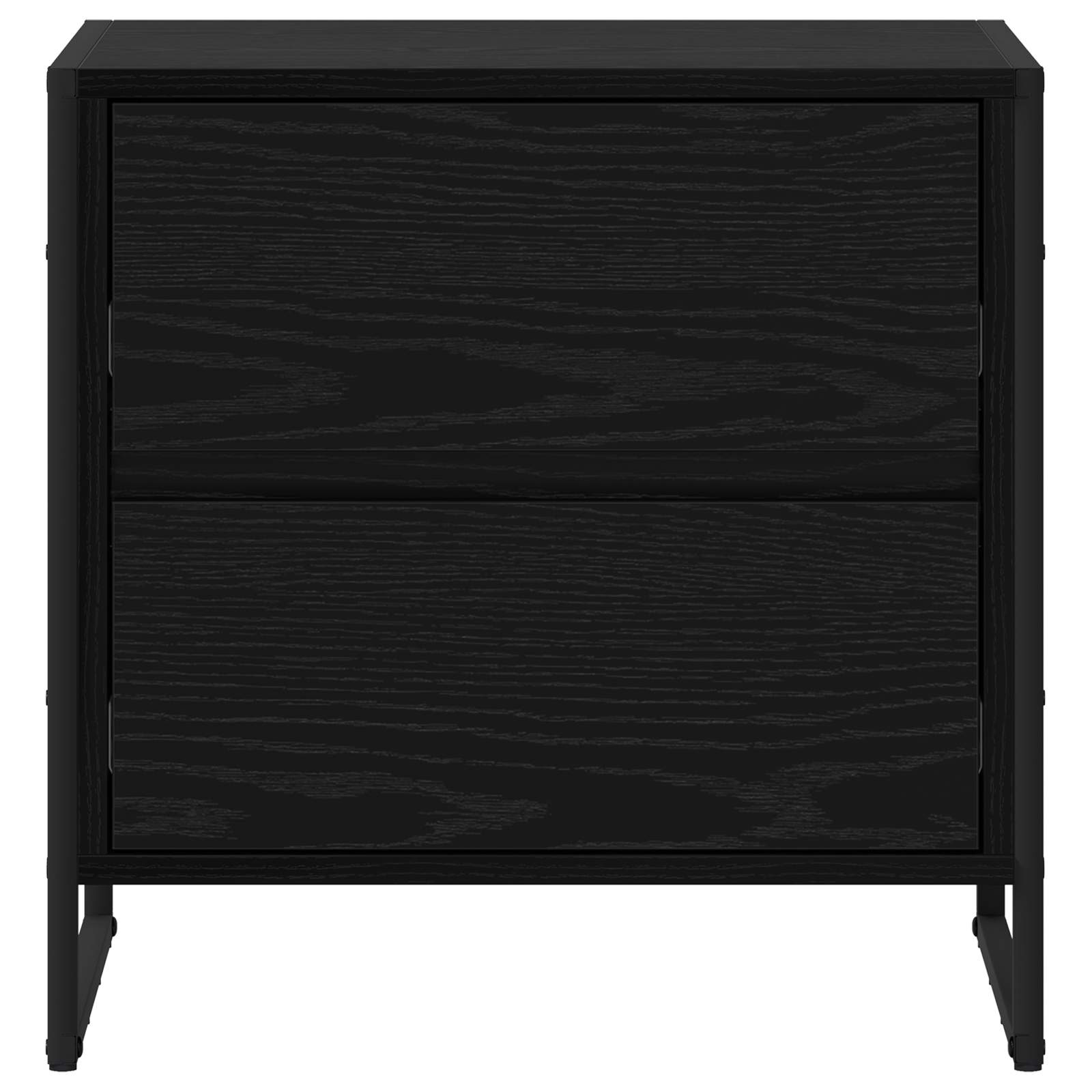 Noćni ormarić s ladicama 2 pcs Crni hrast 50 x 39.5 x 50 cm