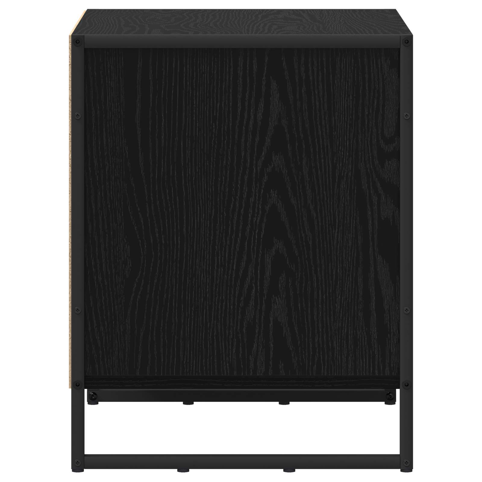 Noćni ormarić s ladicama 2 pcs Crni hrast 50 x 39.5 x 50 cm