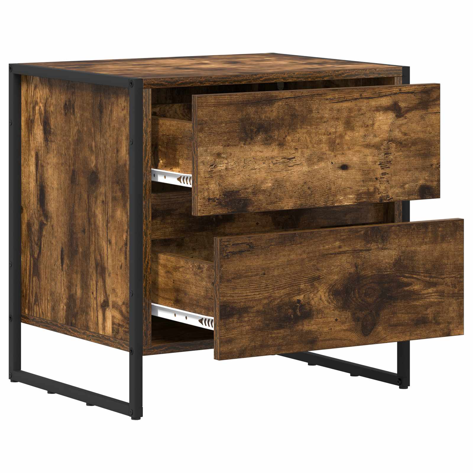 Noćni ormarić s ladicama 2 pcs Dimni hrast 50 x 39.5 x 50 cm