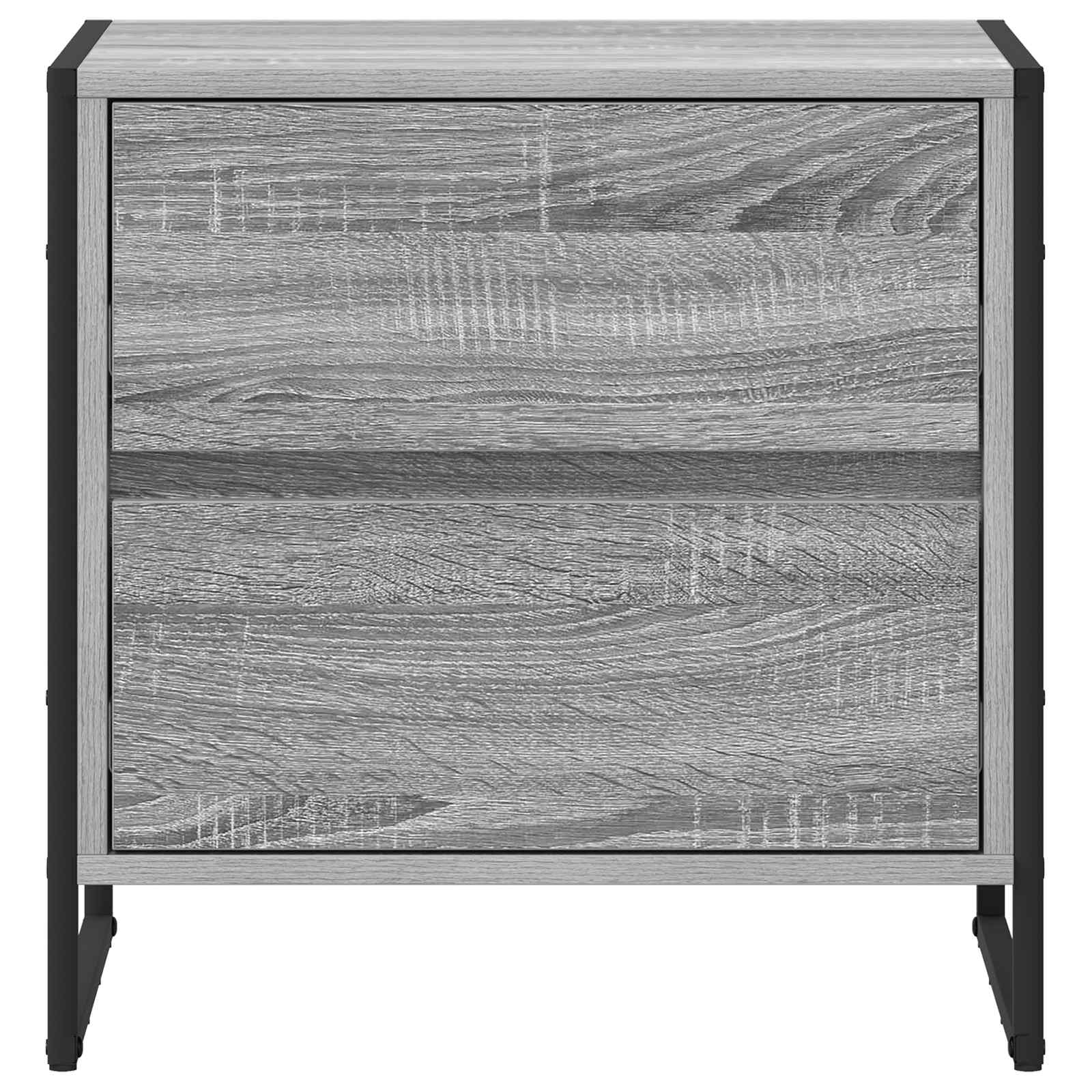 Noćni ormarić Siva Sonoma 50 x 39.5 x 50 cm Konstruirano drvo