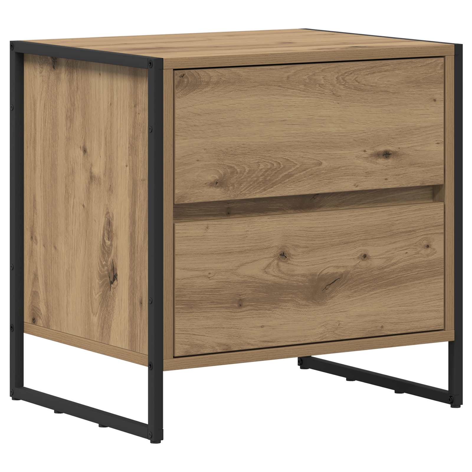 Noćni ormarić 2 pcs Umjetnička hrastovina 50 x 39.5 x 50 cm