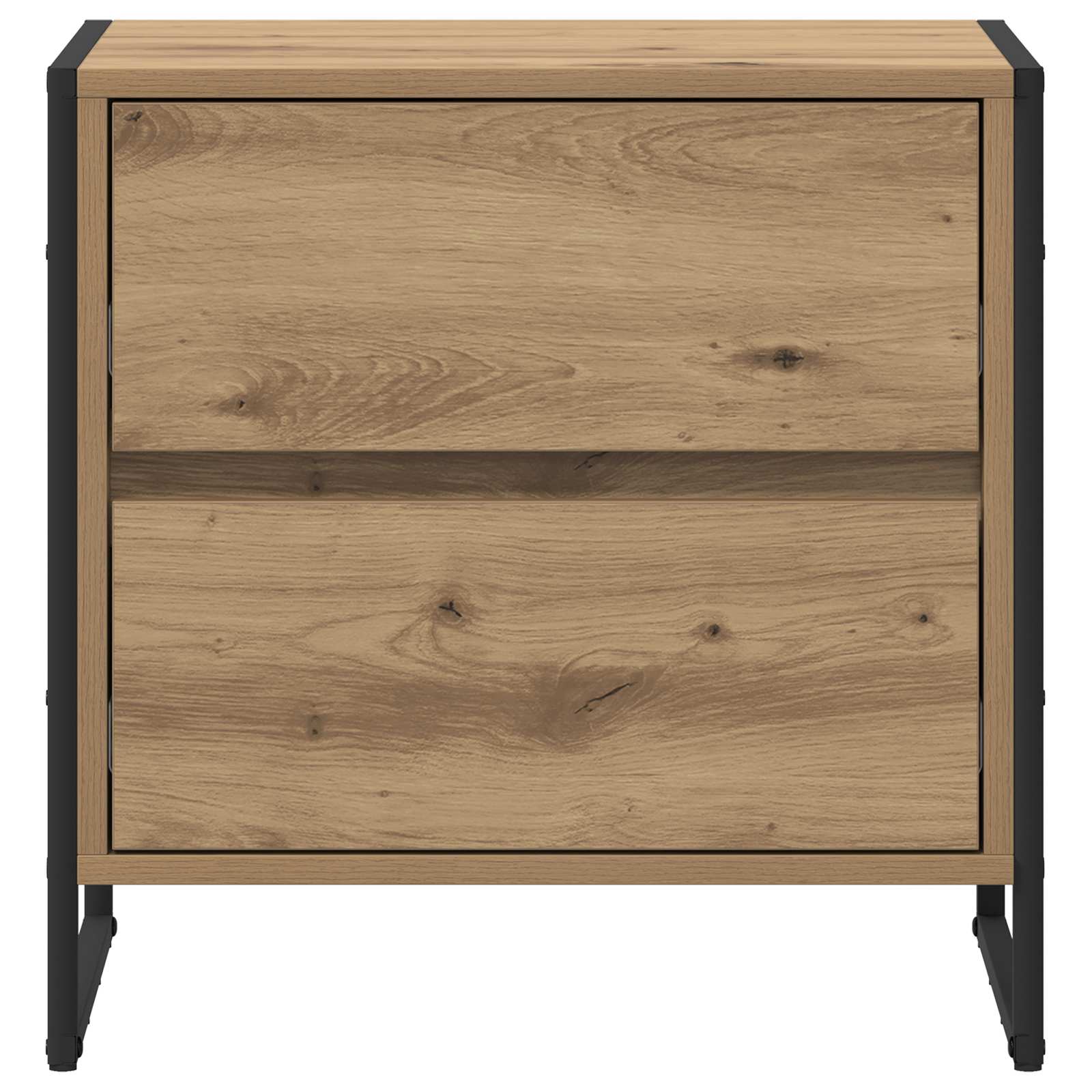 Noćni ormarić 2 pcs Umjetnička hrastovina 50 x 39.5 x 50 cm