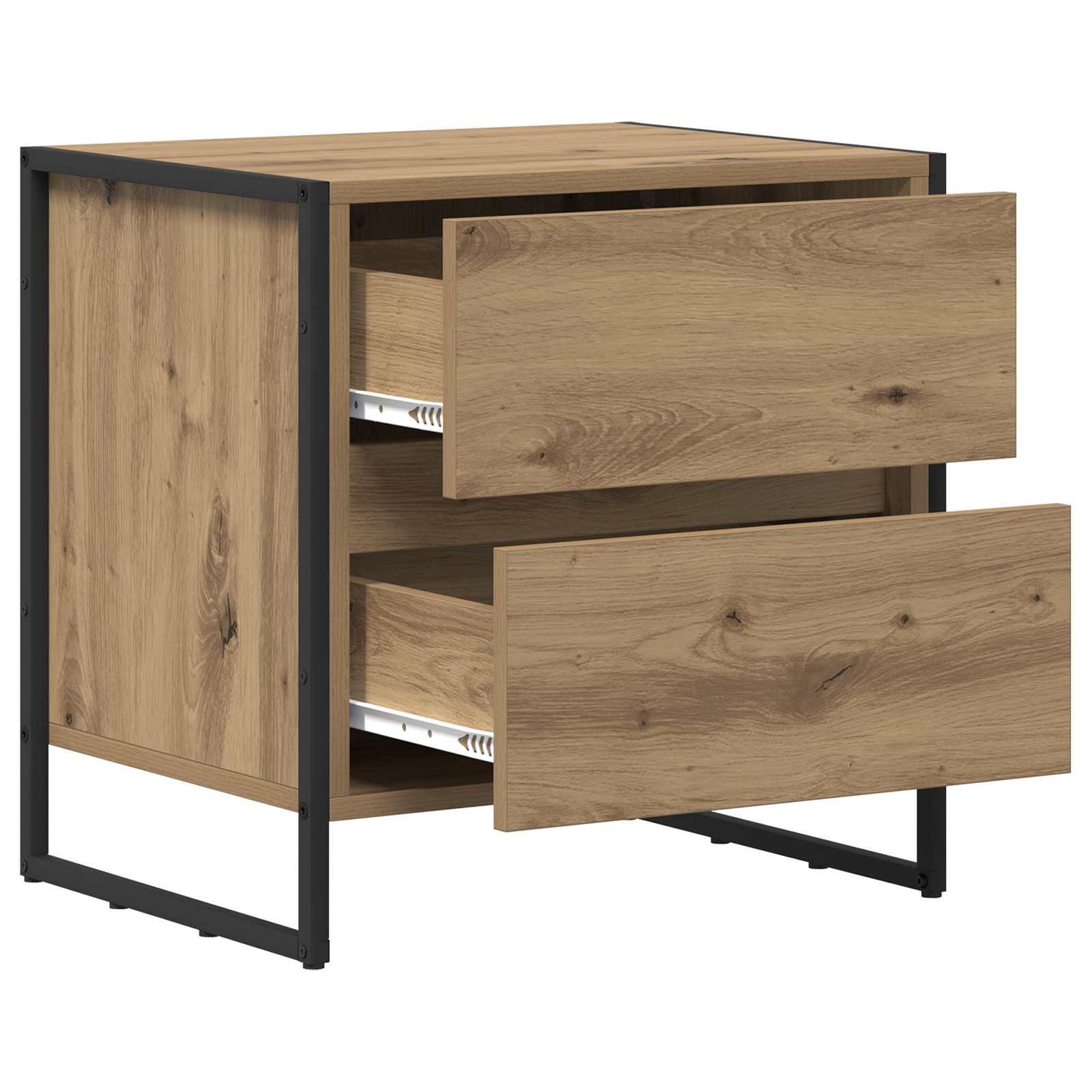 Noćni ormarić 2 pcs Umjetnička hrastovina 50 x 39.5 x 50 cm