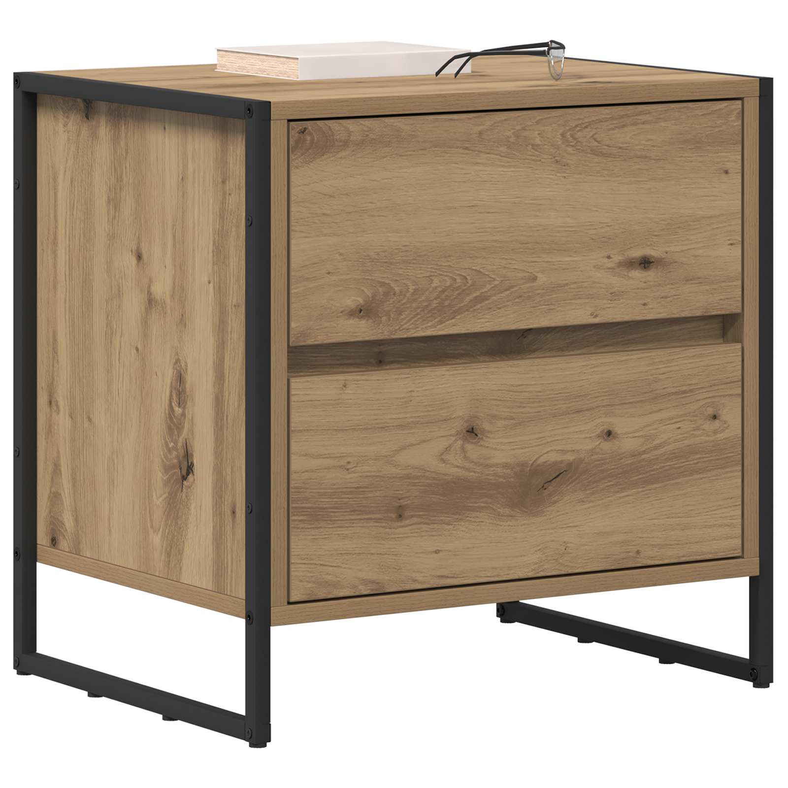 Noćni ormarić 2 pcs Umjetnička hrastovina 50 x 39.5 x 50 cm