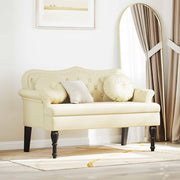 Chesterfield klupa Krema 120.5 x 65 x 75 cm Lažna koža