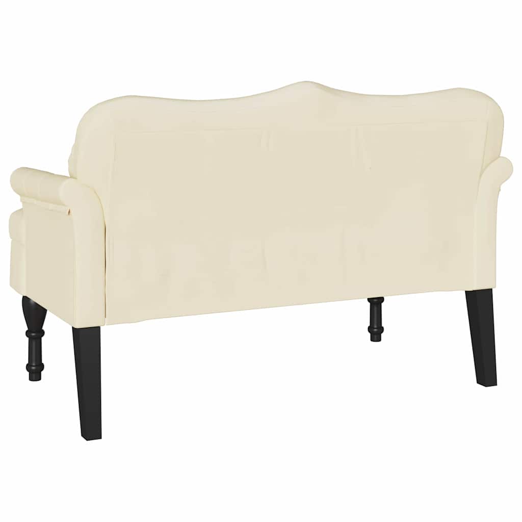 Chesterfield klupa Krema 120.5 x 65 x 75 cm Lažna koža