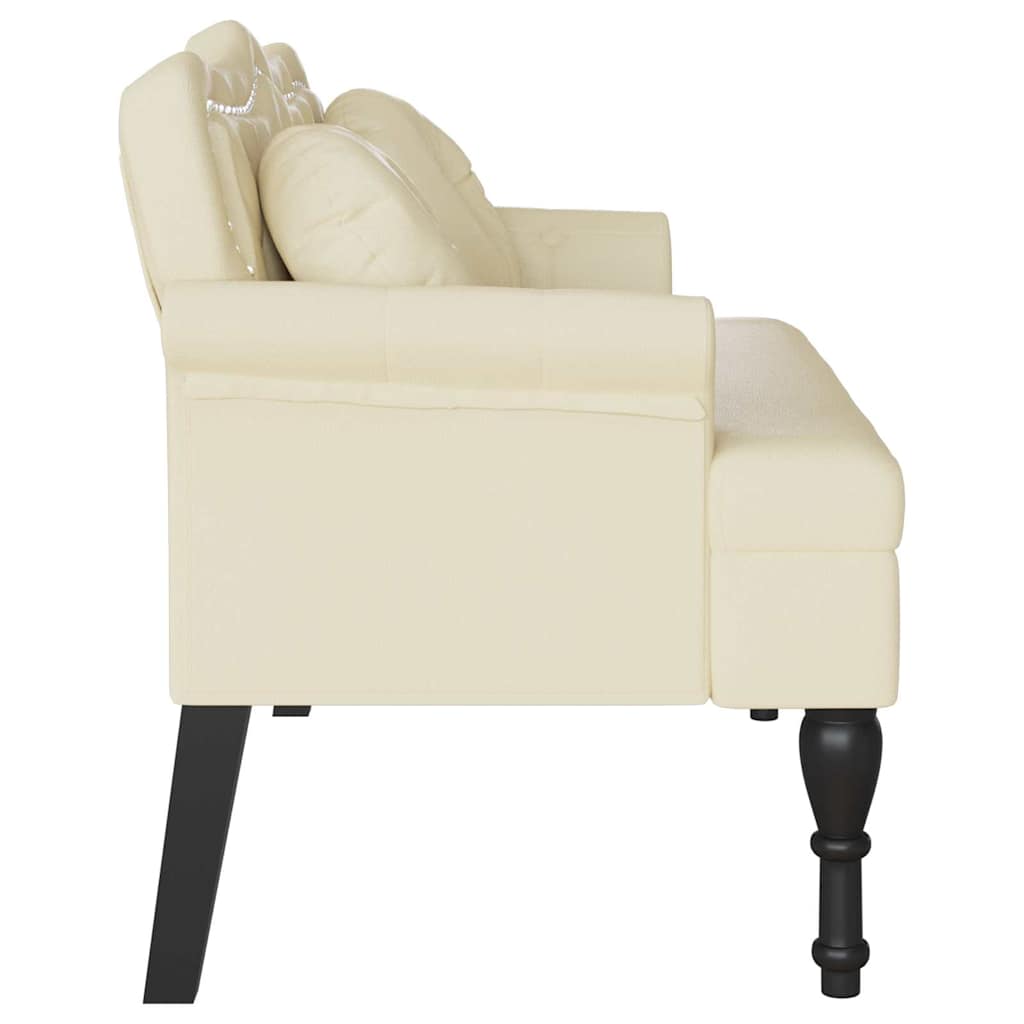 Chesterfield klupa Krema 120.5 x 65 x 75 cm Lažna koža