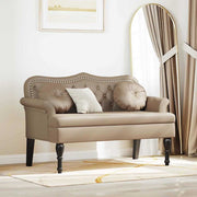 Chesterfield klupa Boja cappuccina 120.5 x 65 x 75 cm