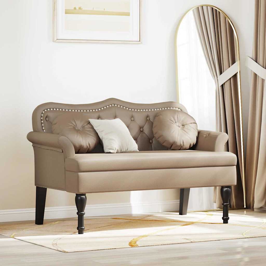 Chesterfield klupa Boja cappuccina 120.5 x 65 x 75 cm