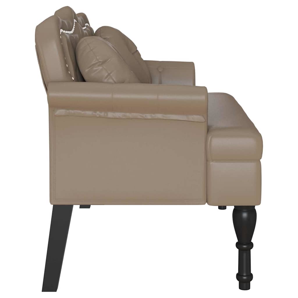 Chesterfield klupa Boja cappuccina 120.5 x 65 x 75 cm