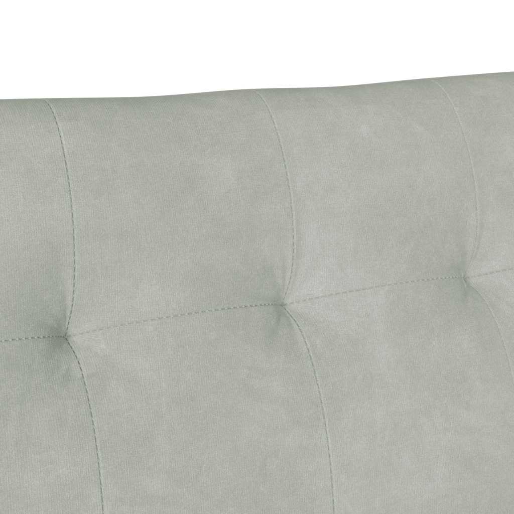 Chesterfield klupa Svijetlo siva 112 x 65,5 x 75 cm Baršun