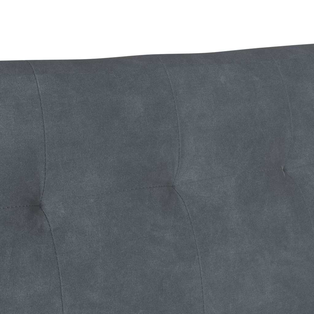 Chesterfield klupa Tamno siva 112 x 65,5 x 75 cm Baršun