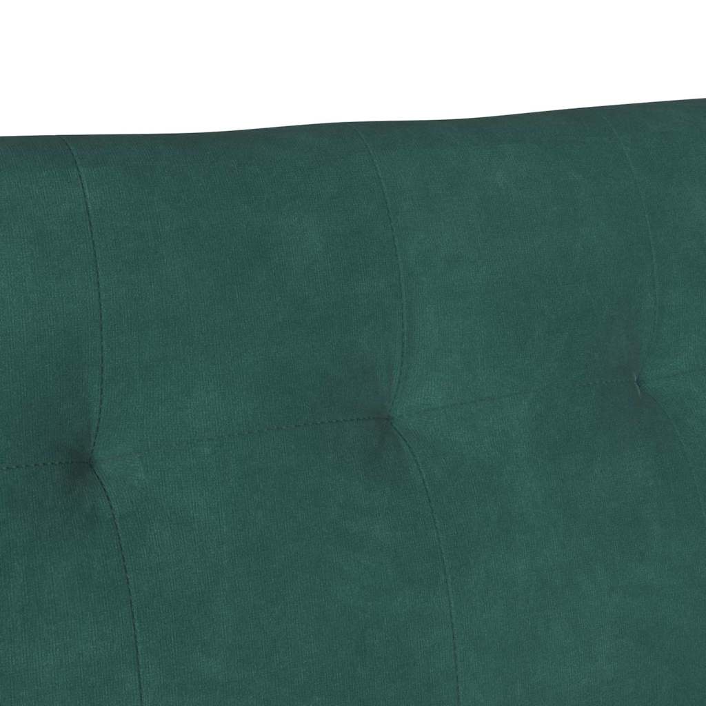 Chesterfield klupa Tamnozelena 112 x 65,5 x 75 cm Baršun