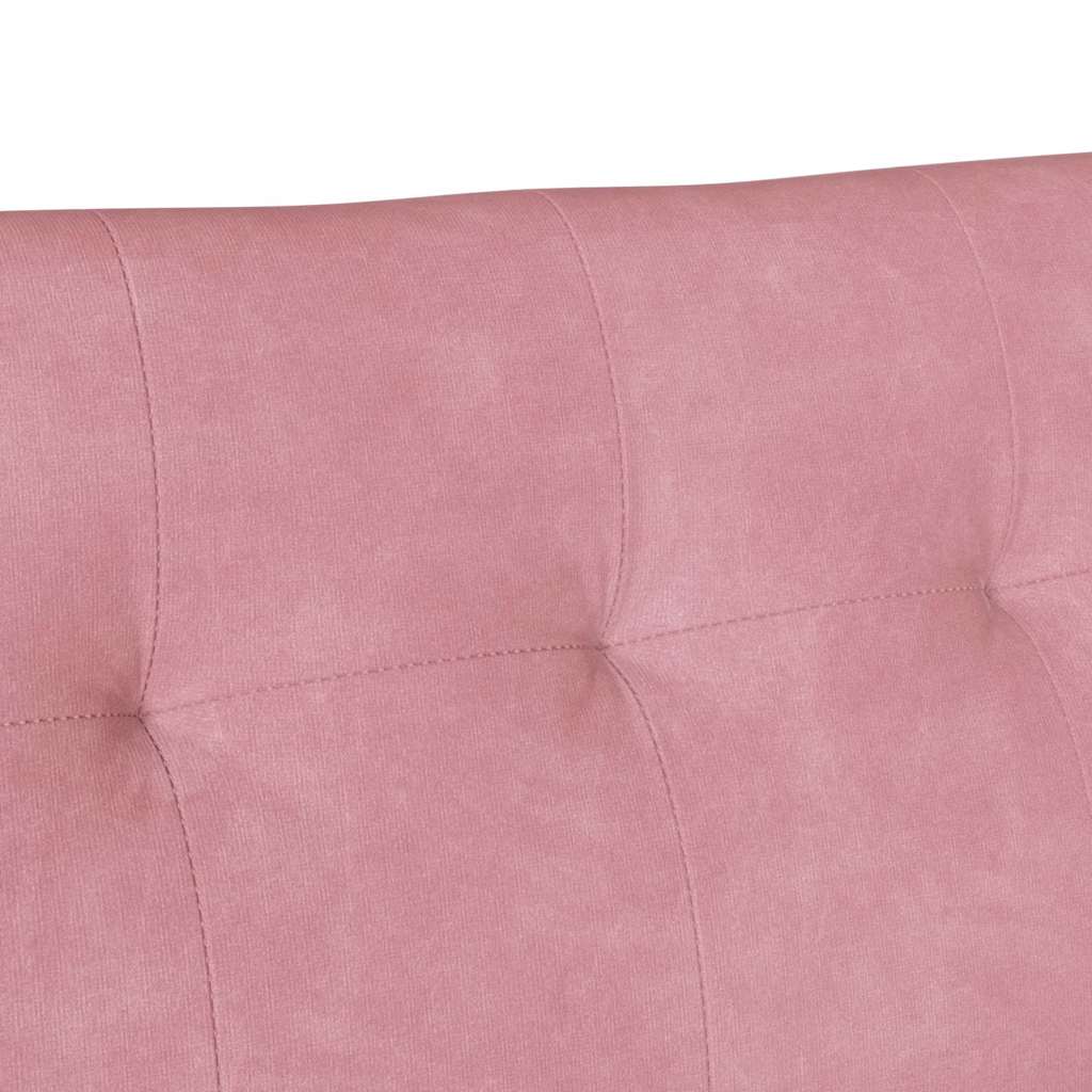 Chesterfield klupa Ružičasta 112 x 65,5 x 75 cm Baršun