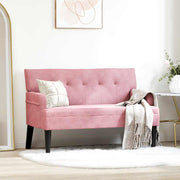 Chesterfield klupa Ružičasta 112 x 65,5 x 75 cm Baršun